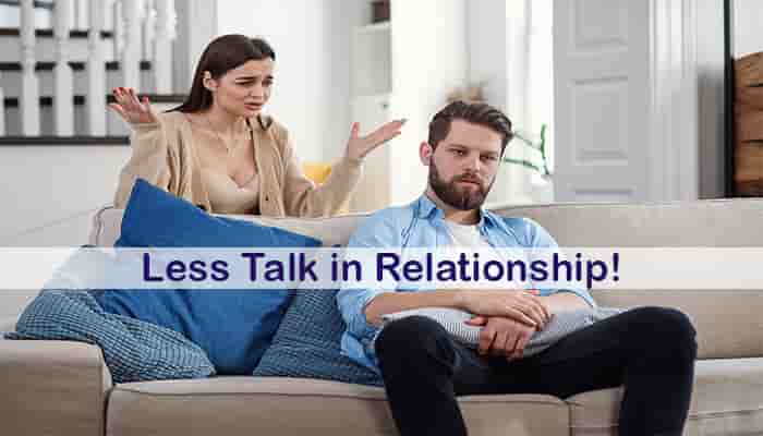 is it normal for couples to talk less in relationship
