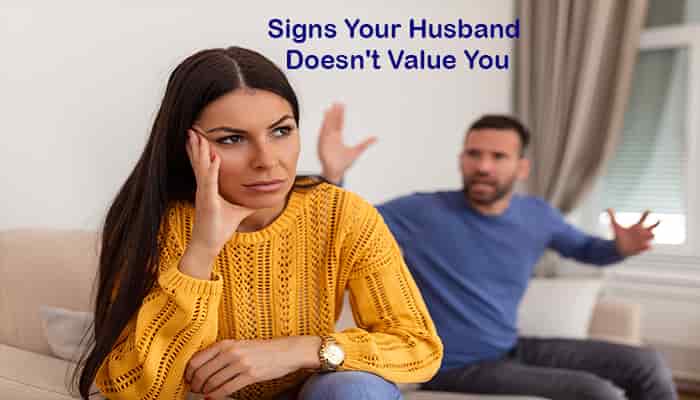 signs your husband doesn't value you tips
